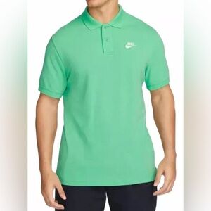 Nike Sportswear Mens Jersey Cotton Polo Shirt Spring Green White M ,  L & XL